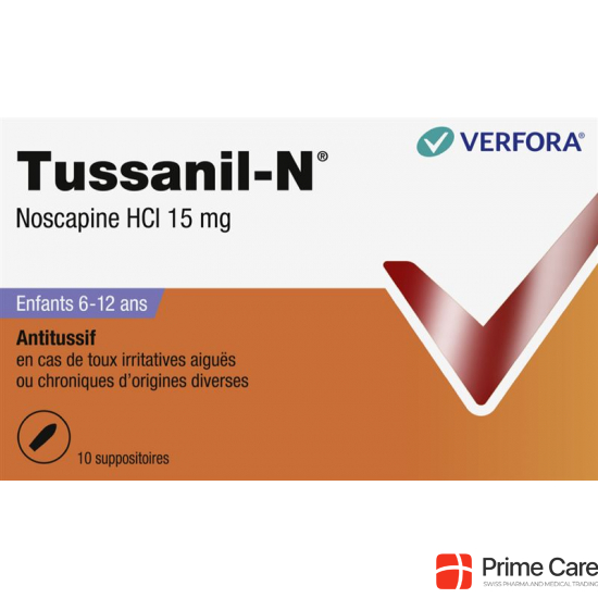 Tussanil N 15mg Kinder 10 Zäpfchen buy online