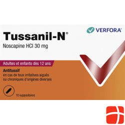 Tussanil N Zäpfchen 30mg Erwachsene 10 Stück