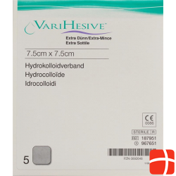 VariHesive Extra Dünn Hydrokolloidverband 7.5x7.5cm 5 Stück