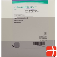 VariHesive Extra Dünn Hydrokolloidverband 15x15cm 5 Stück