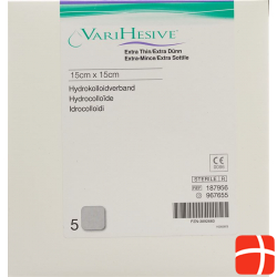 VariHesive Extra Dünn Hydrokolloidverband 15x15cm 5 Stück