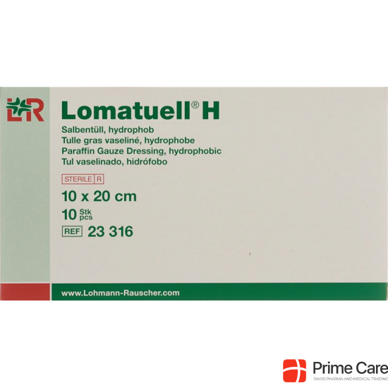 Lomatuell H Salbenkompresse 10x20cm Steril 10 Stück buy online