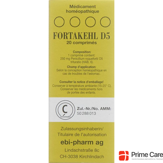 Fortakehl Tabletten D 5 Trit 20 Stück buy online