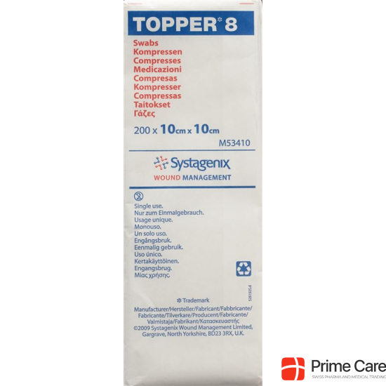 Topper 8 Einmal-Kompressen 10x10cm Unsteril 200 Stück buy online