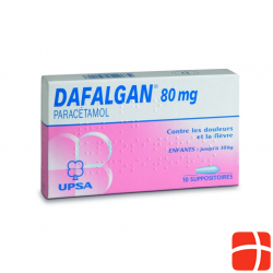 Dafalgan 80mg 10 Zäpfchen