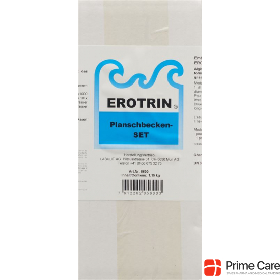 Erotrin Planschbecken Set Antialgen/chlor 1.2kg buy online