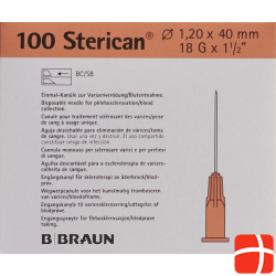 Sterican Nadel 18g 1.20x40mm Rosa Luer 100 Stück