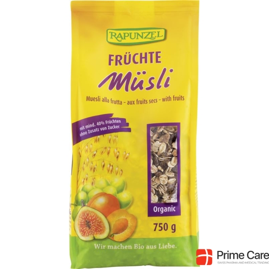 Rapunzel Früchte Müesli Beutel 750g buy online