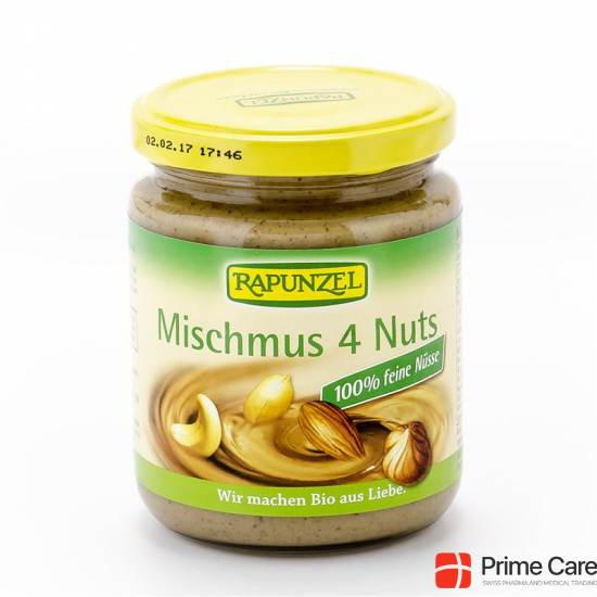 Rapunzel Mischmus 4 Nuts Glas 250g buy online