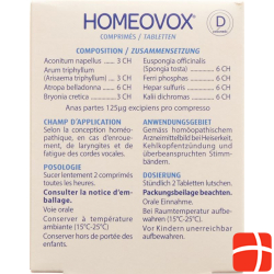 Homeovox Tabletten 60 Stück