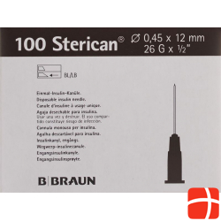 Sterican Nadel 26g 0.45x12mm Braun Luer 100 Stück