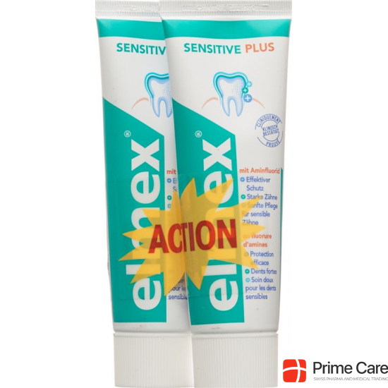 Elmex Sensitive Plus Zahnpasta 2x 75ml buy online