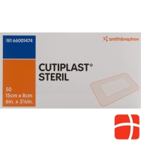 Cutiplast Steril Wundverband 15cmx8cm Weiss 50 Stück