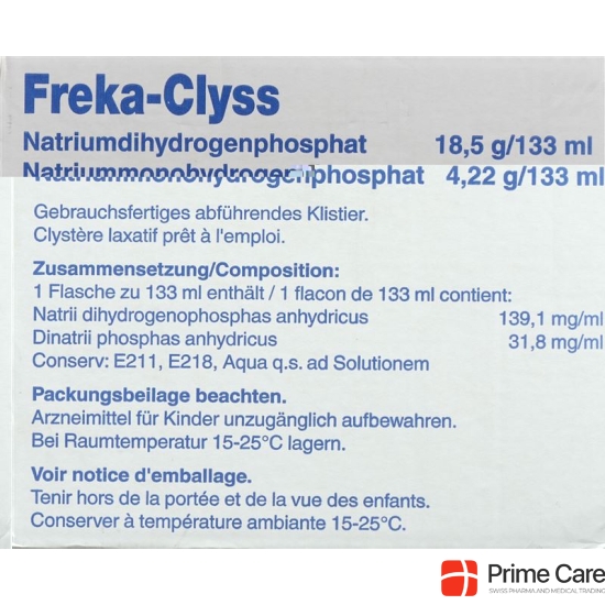 Freka Clyss Klistier 20 Flasche 133ml buy online