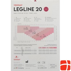 Venosan Legline 20 A-ghz S Black 1 Paar