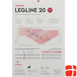 Venosan Legline 20 A-ghz S Nude 1 Paar