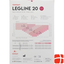 Venosan Legline 20 A-t M Black 1 pair