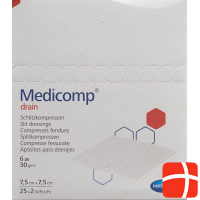 Medicomp Drain Vlieskompressen 7.5x7.5 Steril 25 Beutel 2 Stück