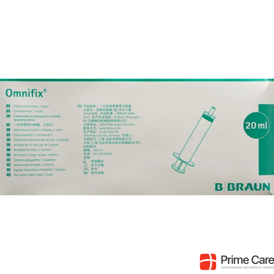 Omnifix Spritze Luer-Lock 20ml 100 Stück buy online