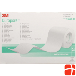 3M Durapore Seide Heftpflaster 12,5mmx9.14m 24 Stück