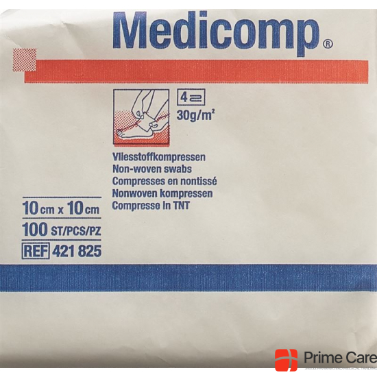 Medicomp Vlieskompressen 10x10cm Nicht Steril 100 Stück buy online