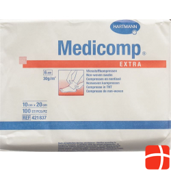 Medicomp Extra Vlieskompressen 10x20cm Nicht Steril 100 Stück