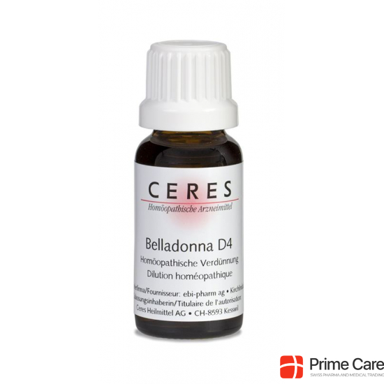 Ceres Belladonna D 4 Dilution 20ml buy online