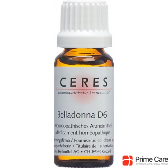 Ceres Belladonna D 6 Dilution 20ml buy online