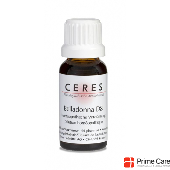 Ceres Belladonna D 8 Dilution 20ml buy online