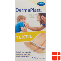 Dermaplast Textil 4cmx10cm 10 Plasters