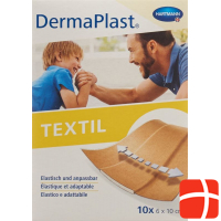 Dermaplast Textil 6cmx10cm 10 Plasters