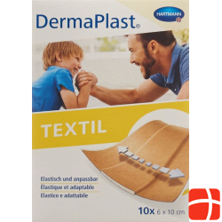 Dermaplast Textil 6cmx10cm 10 Plasters