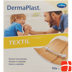 Dermaplast Textil 8cmx10cm 10 Plasters