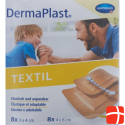 Dermaplast Textil Centro Strips Skin-Coloured 16 Pieces