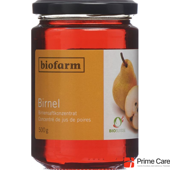 Biofarm Birnendicksaft Knospe Glas 500g buy online