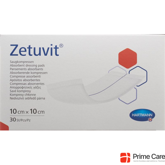 Zetuvit Absorptionsverband 10x10cm 30 Stück buy online