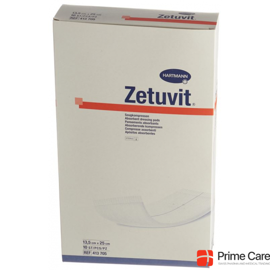 Zetuvit Absorptionsverband 13.5x25cm Steril 10 Stück buy online