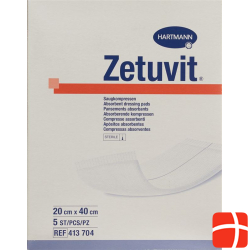 Zetuvit Absorptionsverband 20x40cm Steril 5 Stück