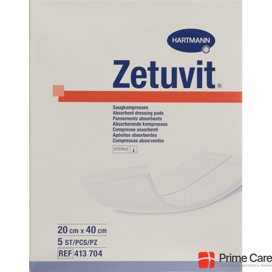 Zetuvit Absorptionsverband 20x40cm Steril 5 Stück buy online