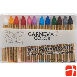 Carneval Color Grease make-up pencils assorted 12 pieces