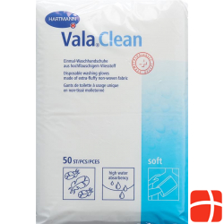 Valaclean Soft Einm Waschhandschu 15.5x23cm 50 Stück