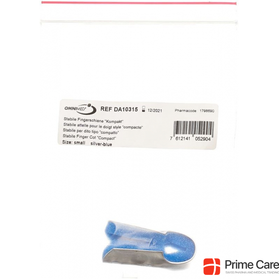 Omnimed Dalco Fingerschiene Grösse S Silber Blau buy online