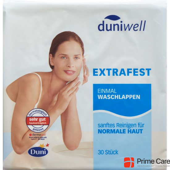 Duniwell Sanft Reinigende Einmal Waschlappen 30 Stück buy online