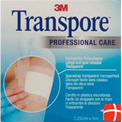 3M Transpore Fixierpflaster 12.5mm x 5m transparent Refill