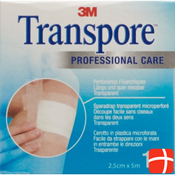 3M Transpore Fixierpflaster 25mm x 5m transparent Refill