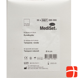 Mediset IVF Rundtupfer 4cm Steril 30 Beutel 6 Stück