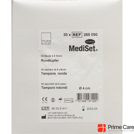 Mediset IVF Rundtupfer 4cm Steril 30 Beutel 6 Stück buy online