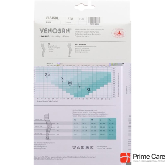 Venosan Legline 20 A-tm XS Black 1 Paar buy online