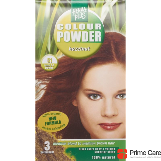 Henna Plus Color Powder 51 Haselnuss 100g buy online