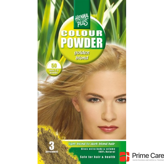 Henna Plus Color Powder 50 Gold Blond 100g buy online